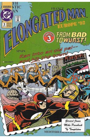 Elongated Man 3 published by DC with cover art by Mike Parobeck