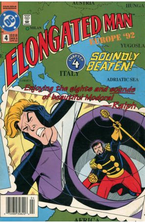 Elongated Man 4 (Newsstand) published by DC with cover art by Mike Parobeck