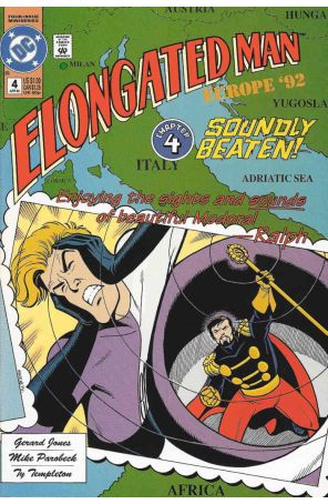 Elongated Man 4 published by DC with cover art by Mike Parobeck