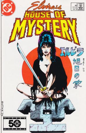 Elvira's House of Mystery 2 published by DC with cover art by Denys Cowan