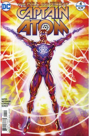 The Fall and Rise of Captain Atom 4 published by DC with cover art by Marguerite Sauvage
