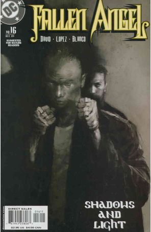 Fallen Angel 16 published by DC with cover art by Ashley Wood