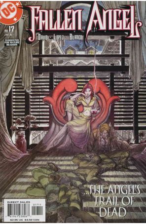 Fallen Angel 17 published by DC with cover art by Michael W. Kaluta