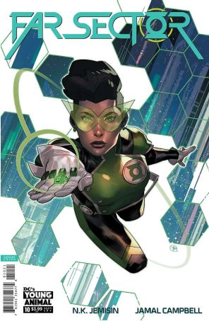 Far Sector 10A published by DC with cover art by Yasmine Putri
