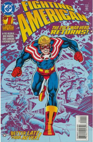 Fighting American (Mini-Series) 1 published by DC with cover art by Greg Larocque