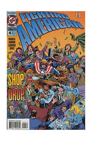 Fighting American (Mini-Series) 4 published by DC with cover art by Greg Larocque