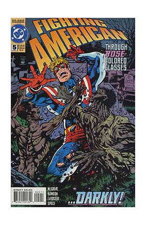 Fighting American (Mini-Series) 5 published by DC with cover art by Greg Larocque