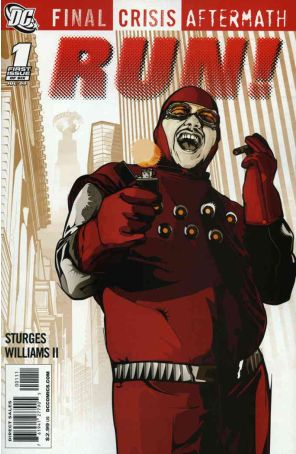 Final Crisis Aftermath: Run! 1 published by DC with cover art by Kako