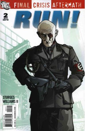 Final Crisis Aftermath: Run! 2 published by DC with cover art by Kako