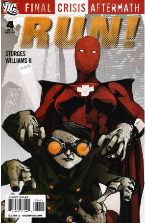 Final Crisis Aftermath: Run! 4 published by DC with cover art by Kako