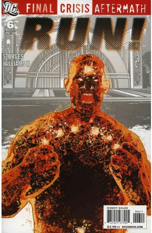 Final Crisis Aftermath: Run! 6 published by DC with cover art by Kako
