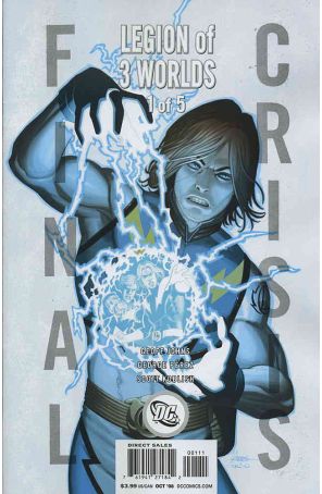 Final Crisis: Legion of Three Worlds 1A published by DC with cover art by George Pérez