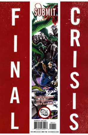 Final Crisis: Submit 1A published by DC with cover art by Rodolfo Migliari