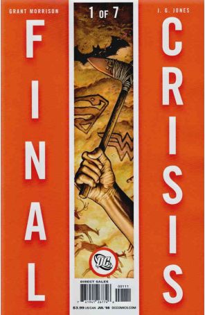 Final Crisis 1A published by DC with cover art by J.G. Jones