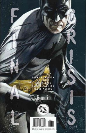 Final Crisis 6 published by DC with cover art by J.G. Jones