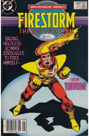 Firestorm, the Nuclear Man 67 (Newsstand) published by DC with cover art by Mark D. Bright