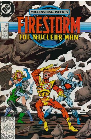 Firestorm, the Nuclear Man 68 published by DC with cover art by Mark D. Bright
