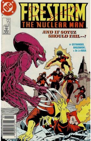 Firestorm, the Nuclear Man 73 (Newsstand) published by DC with cover art by Joe Brozowski