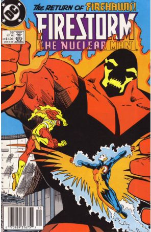 Firestorm, the Nuclear Man 76 (Newsstand) published by DC with cover art by Joe Brozowski