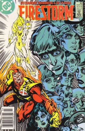 Firestorm, the Nuclear Man 83 (Newsstand) published by DC with cover art by Tom Grindberg