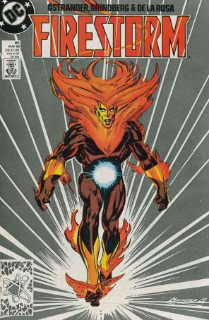 Firestorm, the Nuclear Man 85 published by DC with cover art by Tom Grindberg