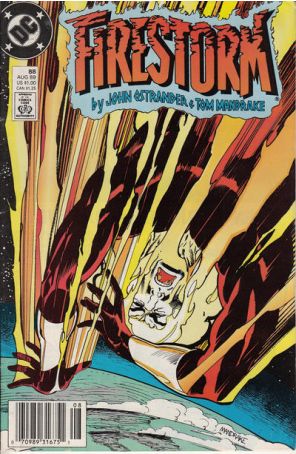 Firestorm, the Nuclear Man 88 (Newsstand) published by DC with cover art by Tom Mandrake