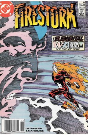 Firestorm, the Nuclear Man 91 (Newsstand) published by DC with cover art by Tom Mandrake