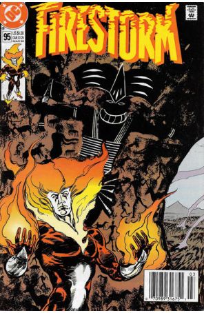 Firestorm, the Nuclear Man 95 (Newsstand) published by DC with cover art by Tom Mandrake