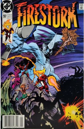 Firestorm, the Nuclear Man 97 (Newsstand) published by DC with cover art by Tom Mandrake