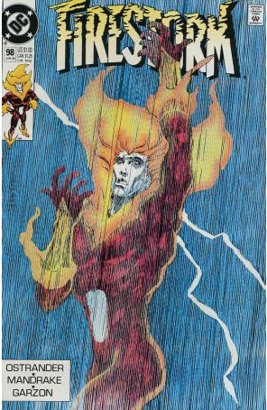 Firestorm, the Nuclear Man 98 published by DC with cover art by Tom Mandrake