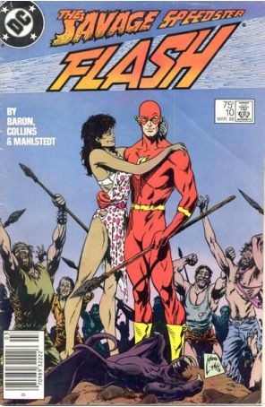 Flash (2nd Series) 10 (Newsstand) published by DC with cover art by Steve Lightle