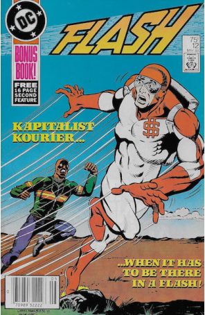 Flash (2nd Series) 12 (Newsstand) published by DC with cover art by Larry Mahlstedt