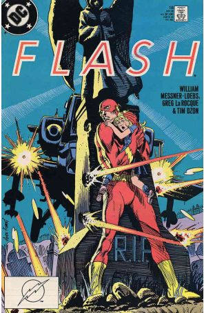 Flash (2nd Series) 18 published by DC with cover art by Andy Kubert