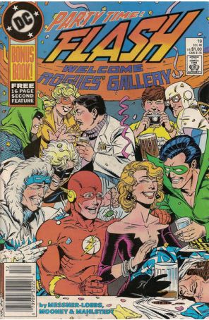 Flash (2nd Series) 19 (Newsstand) published by DC with cover art by Ed Hannigan