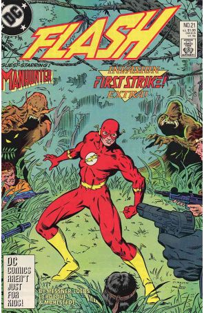 Flash (2nd Series) 21 published by DC with cover art by Donald Simpson