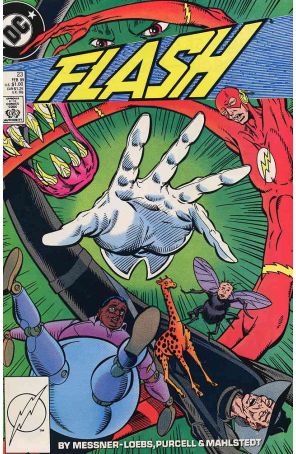 Flash (2nd Series) 23 published by DC with cover art by Gordon Purcell