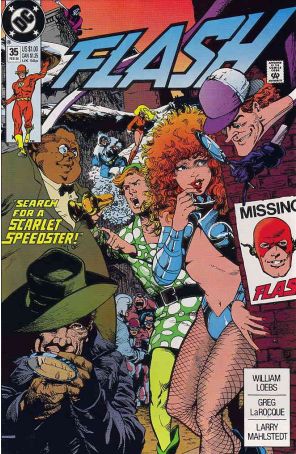 Flash (2nd Series) 35 published by DC with cover art by Greg Larocque