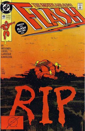Flash (2nd Series) 49 published by DC with cover art by Greg Larocque