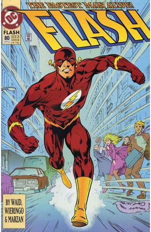 Flash (2nd Series) 80 published by DC with cover art by Alan Davis
