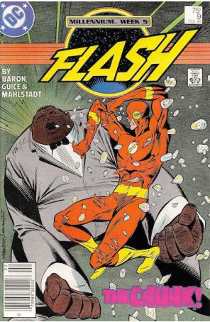 Flash (2nd Series) 9 (Newsstand) published by DC with cover art by Butch Guice