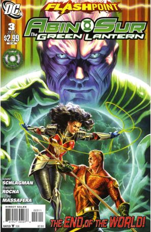 Flashpoint: Abin Sur-The Green Lantern 3 published by DC with cover art by Felipe Massafera