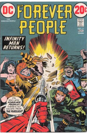 The Forever People 11 published by DC with cover art by Jack Kirby