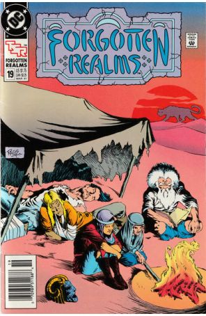 Forgotten Realms (DC) 19 (Newsstand) published by DC with cover art by Rags Morales