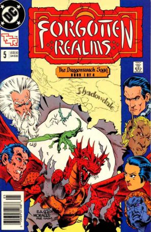 Forgotten Realms (DC) 5 (Newsstand) published by DC with cover art by Rags Morales