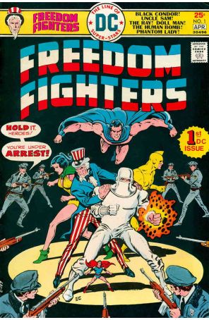 Freedom Fighters 1 published by DC with cover art by Ernie Chan