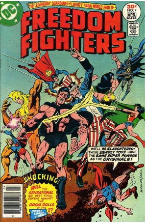 Freedom Fighters 7 published by DC with cover art by Rich Buckler