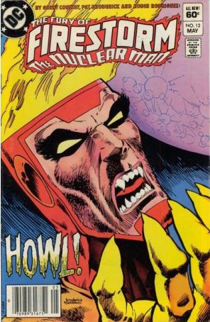 The Fury of Firestorm 12 (Newsstand) published by DC with cover art by Pat Broderick