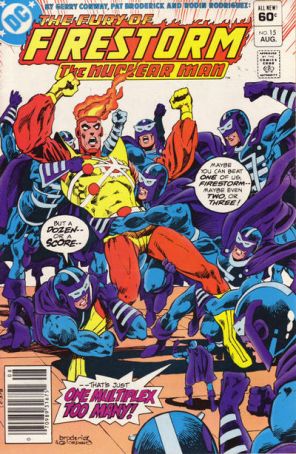 The Fury of Firestorm 15 (Newsstand) published by DC with cover art by Pat Broderick