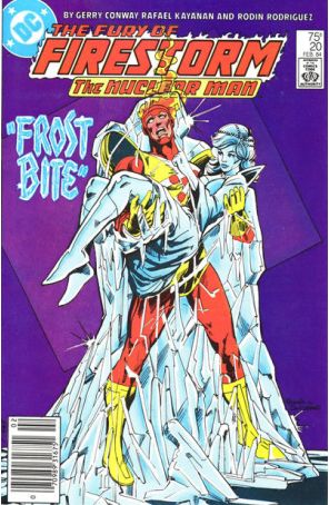 The Fury of Firestorm 20 (Newsstand) published by DC with cover art by Rafael Kayanan