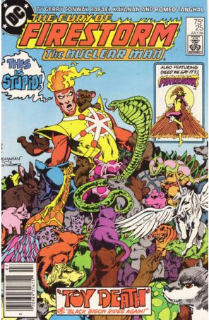 The Fury of Firestorm 25 (Newsstand) published by DC with cover art by Rafael Kayanan